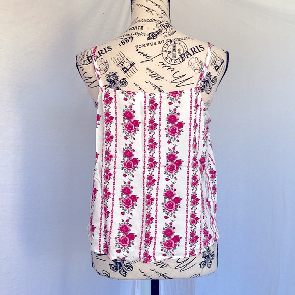 H&M | Pink Roses Tank | size 4 - Picture 3 of 4
